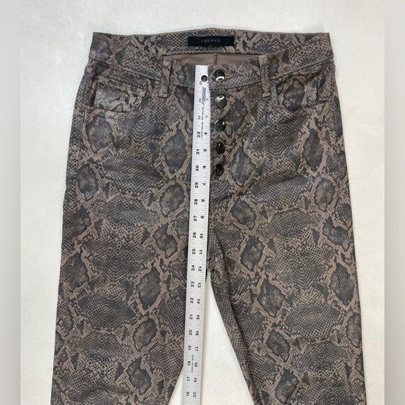 J Brand Lillie Coated Boa High Rise Crop Skinny Jeans Women 29 - Picture 11 of 12